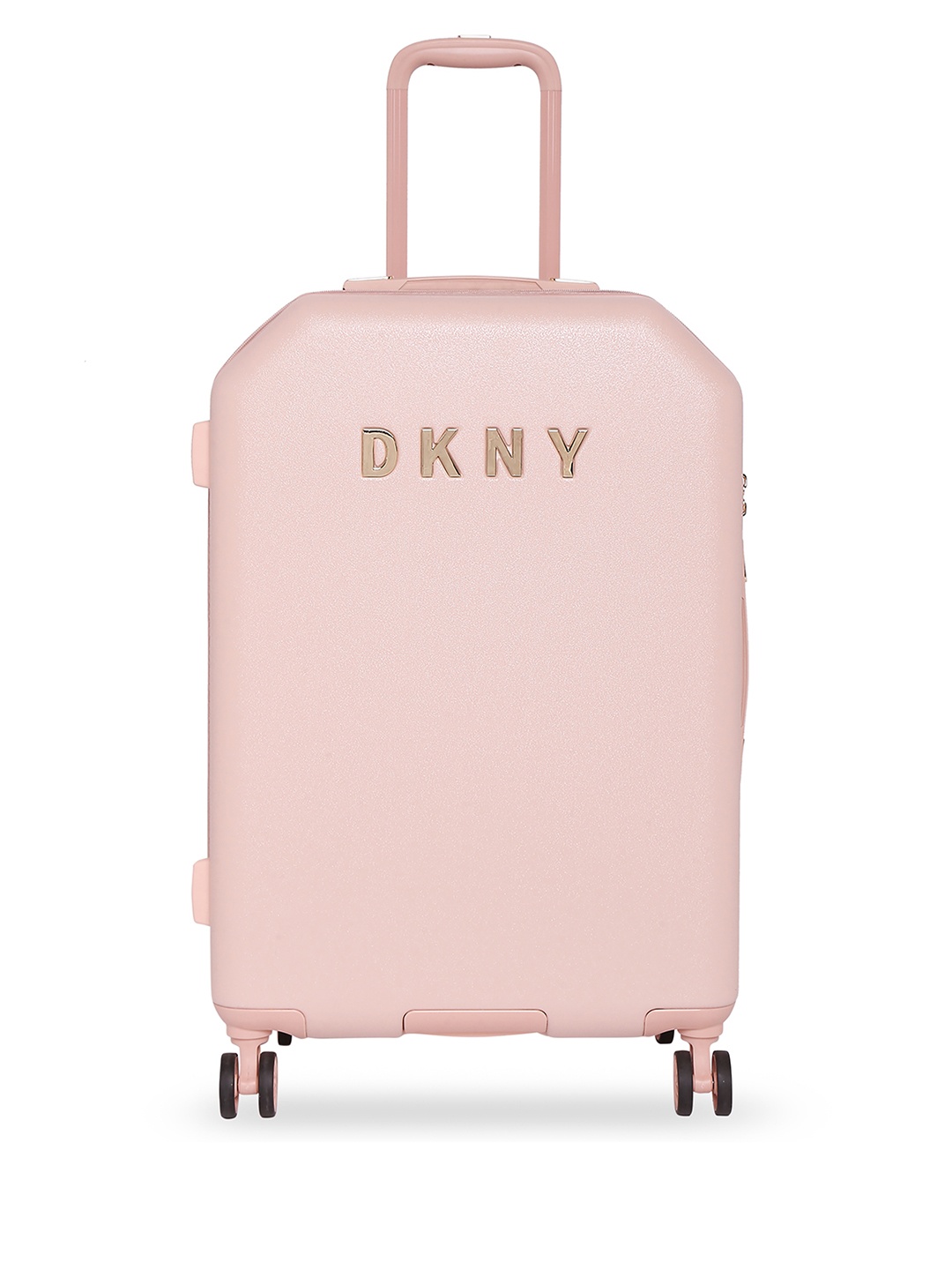 

DKNY ALLORE Pink Textured Hard-Sided ABS 20" Cabin Trolley Suitcase