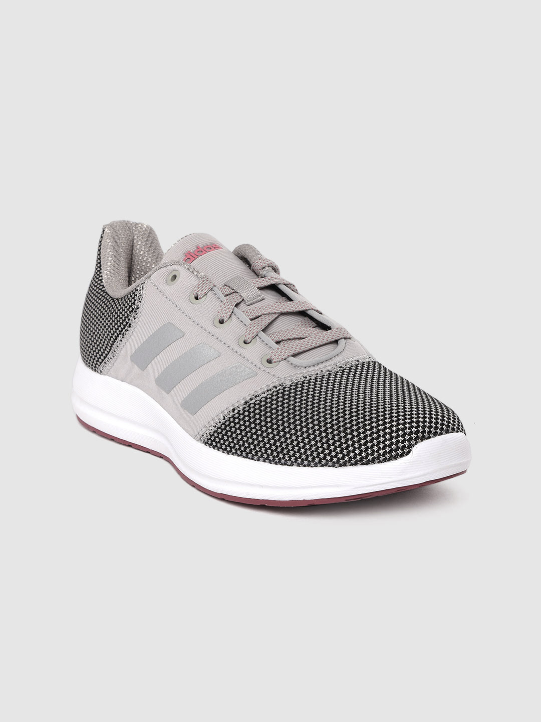 

ADIDAS Women Beige & Black Woven Design Cyberg 1.0 Running Shoes