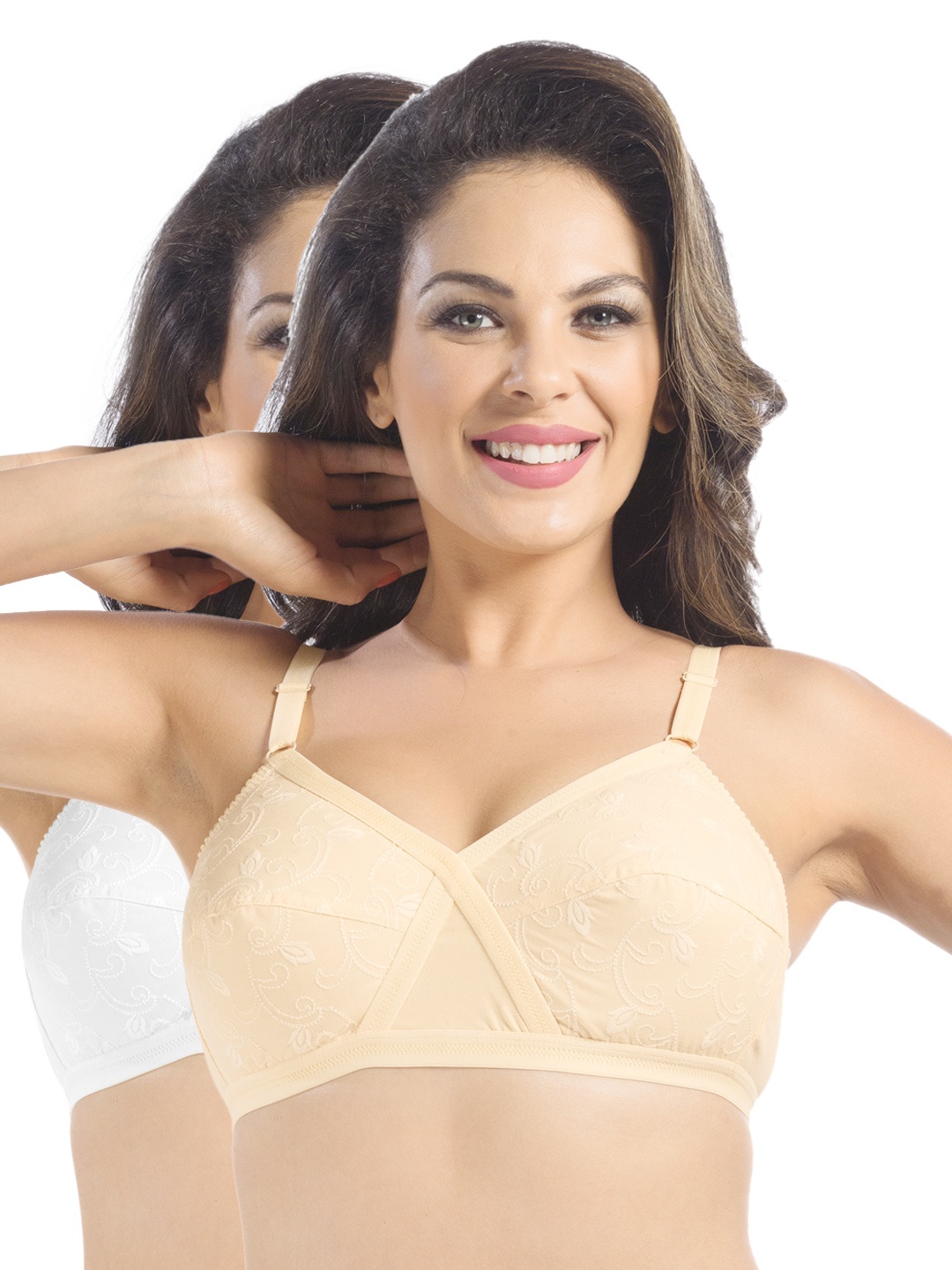 

Sonari Pack of 2 Full-Coverage Bras, Nude