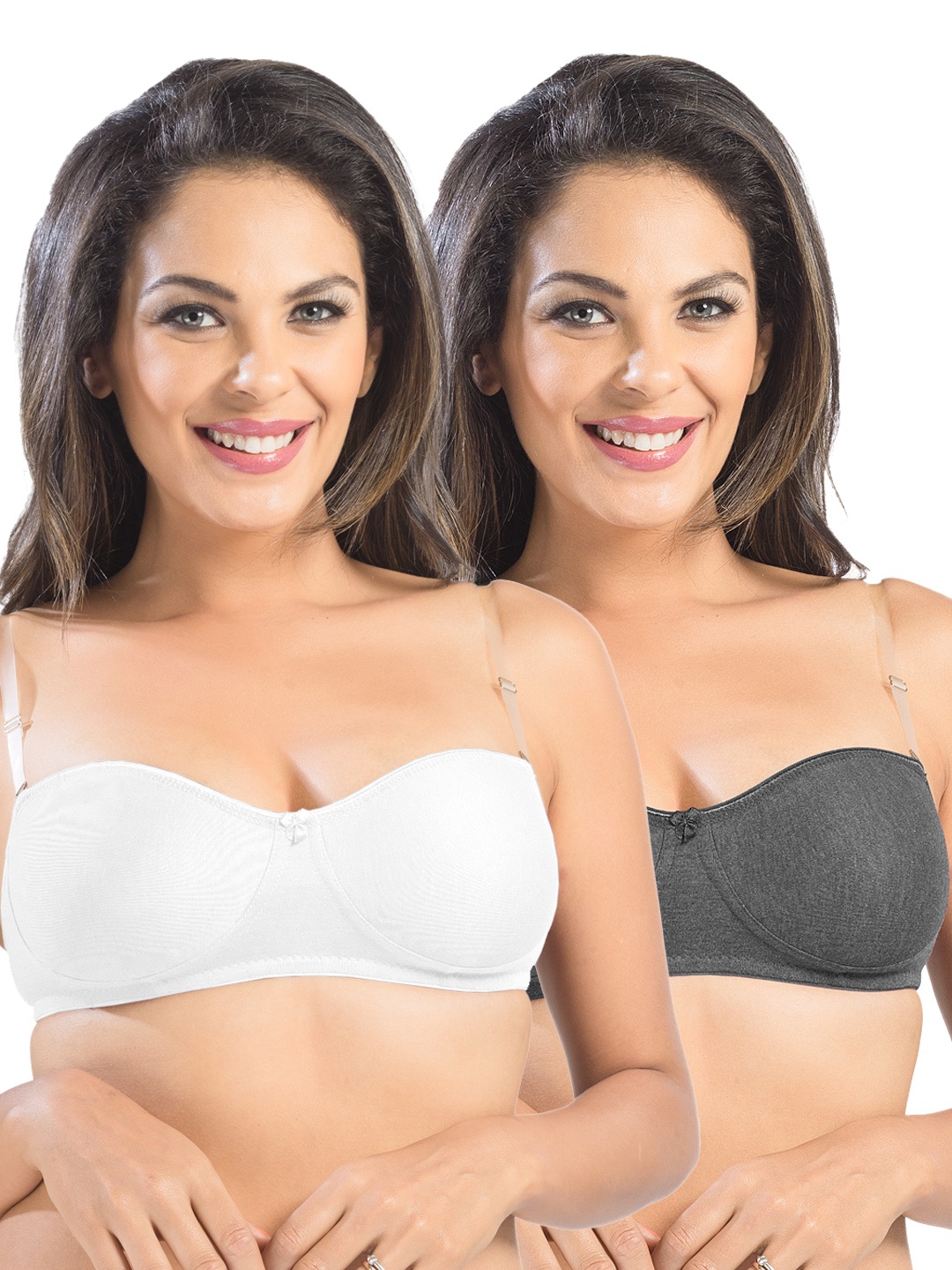 

Sonari Pack of 2 Balconette Bras ell18, Black