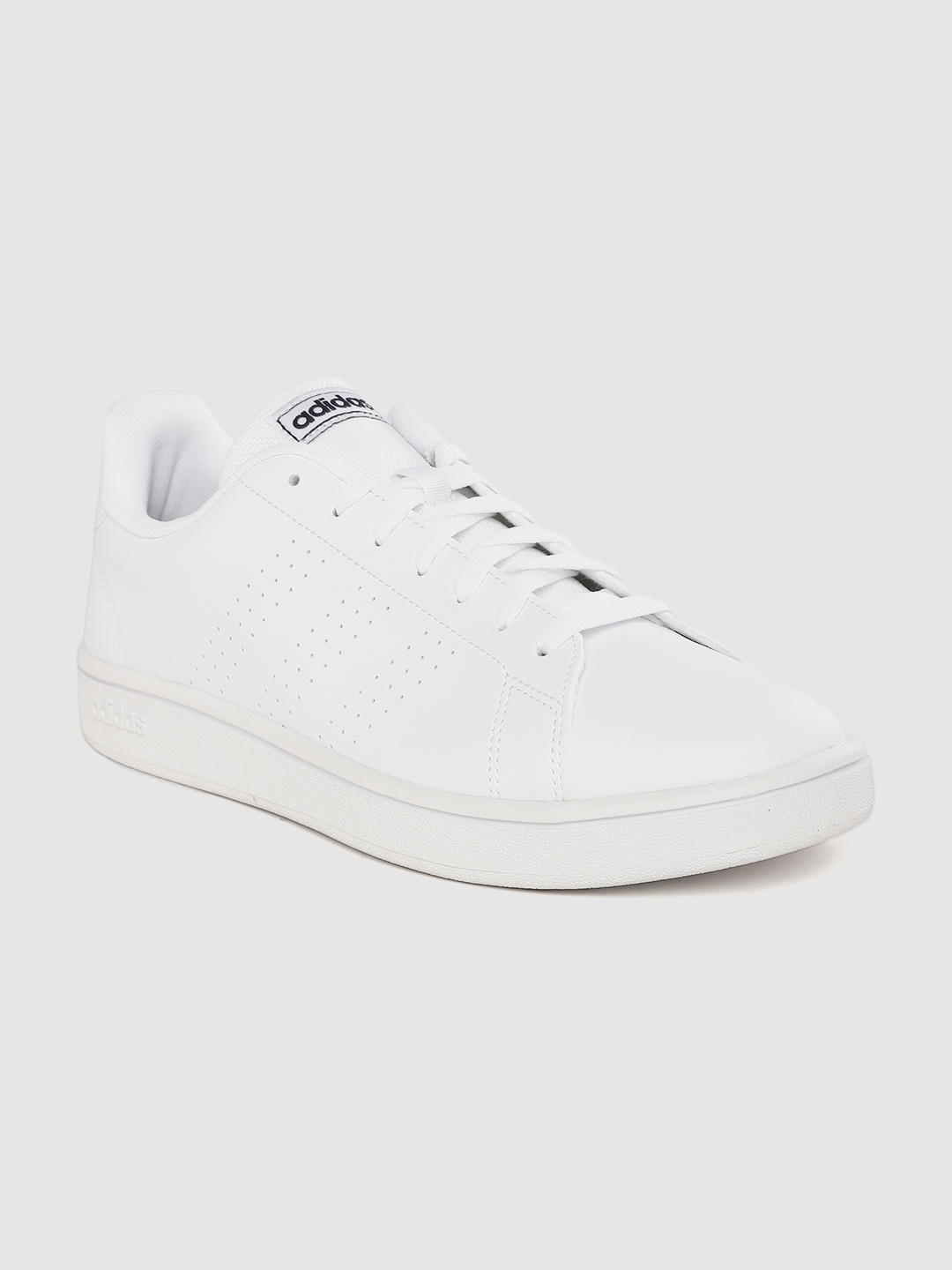 

ADIDAS Men White Solid Advantage Base Sustainable Sneakers