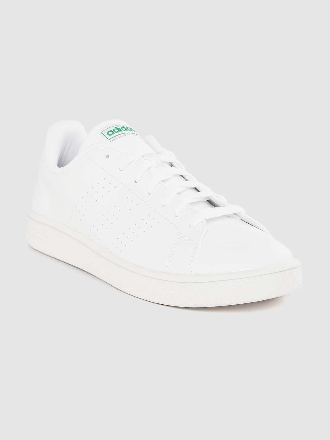 

ADIDAS Men White Solid Advantage Base Sustainable Sneakers