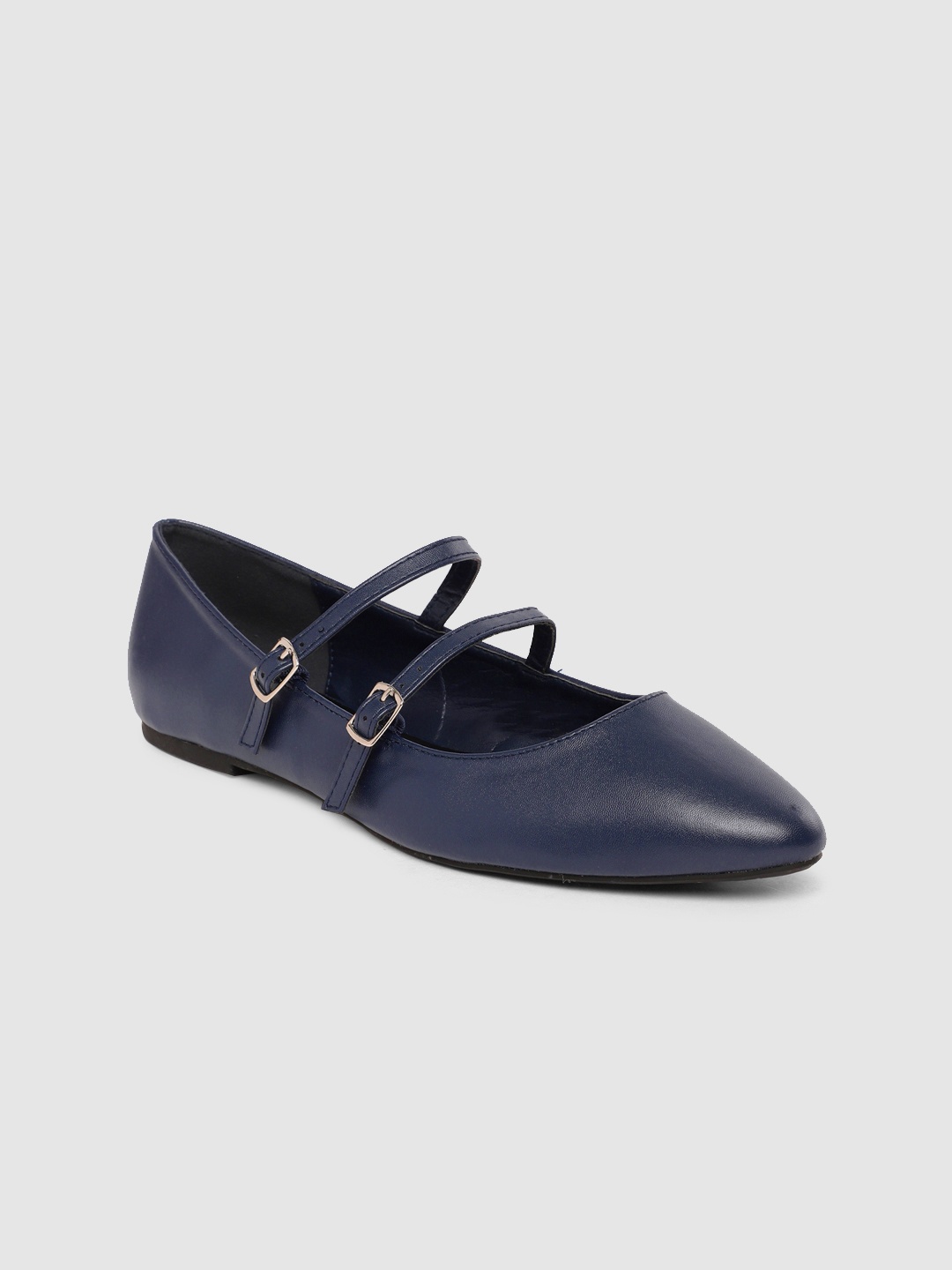 

Allen Solly Women Blue Solid Leather Ballerinas