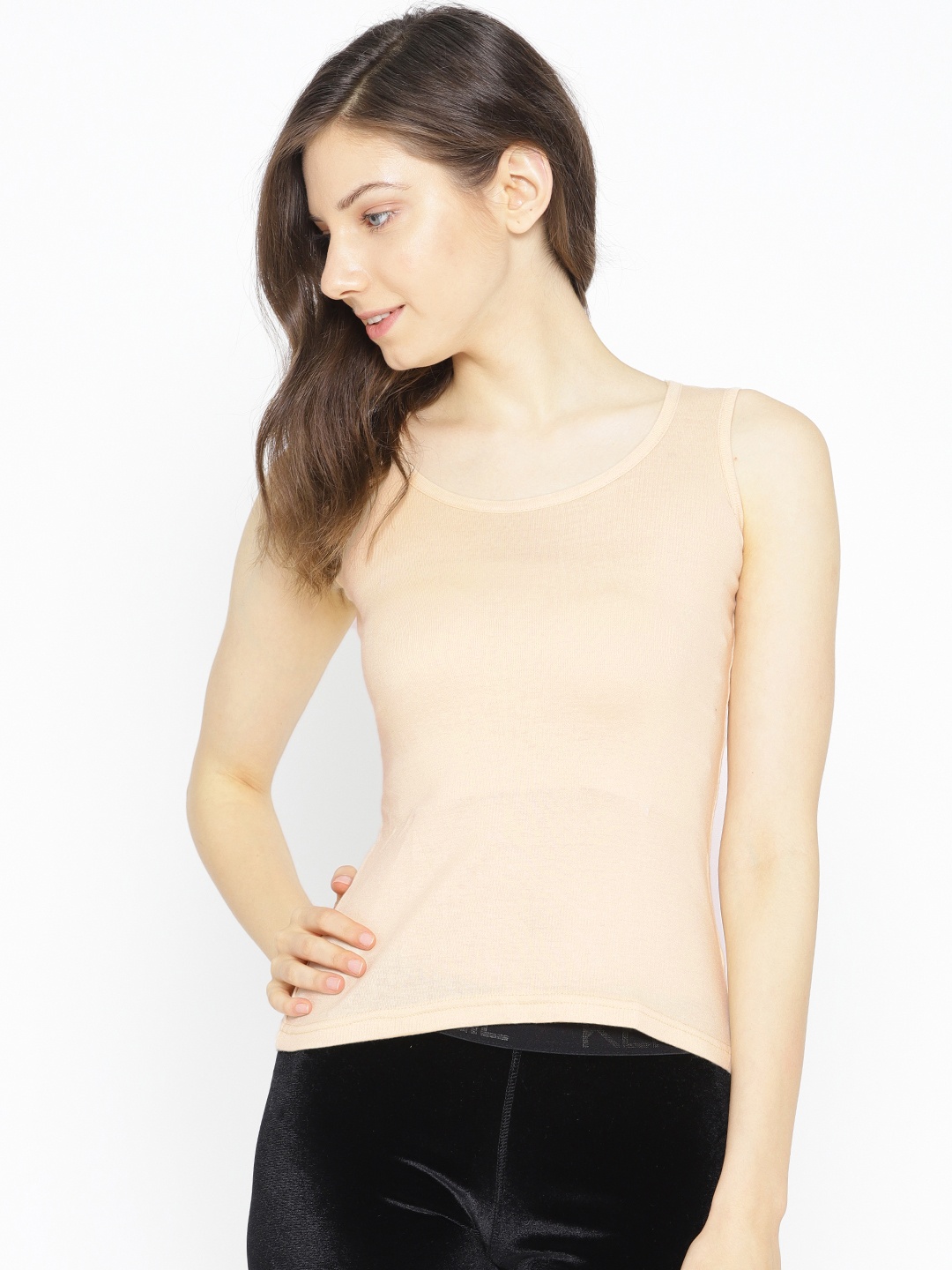 

Lady Lyka Women Beige Solid Camisole 10396687