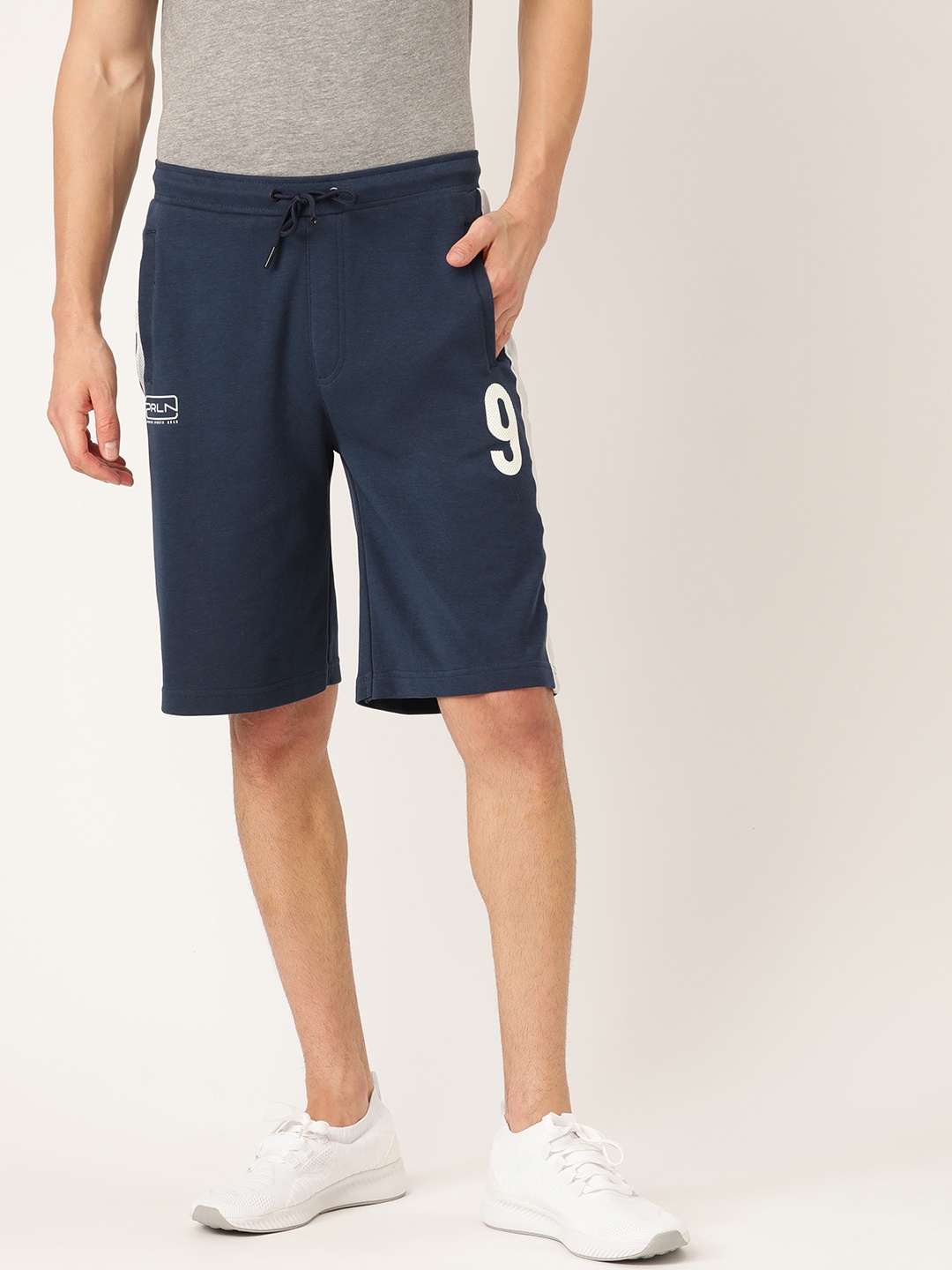 

Proline Active Men Navy Blue Solid Slim Fit Sports Shorts