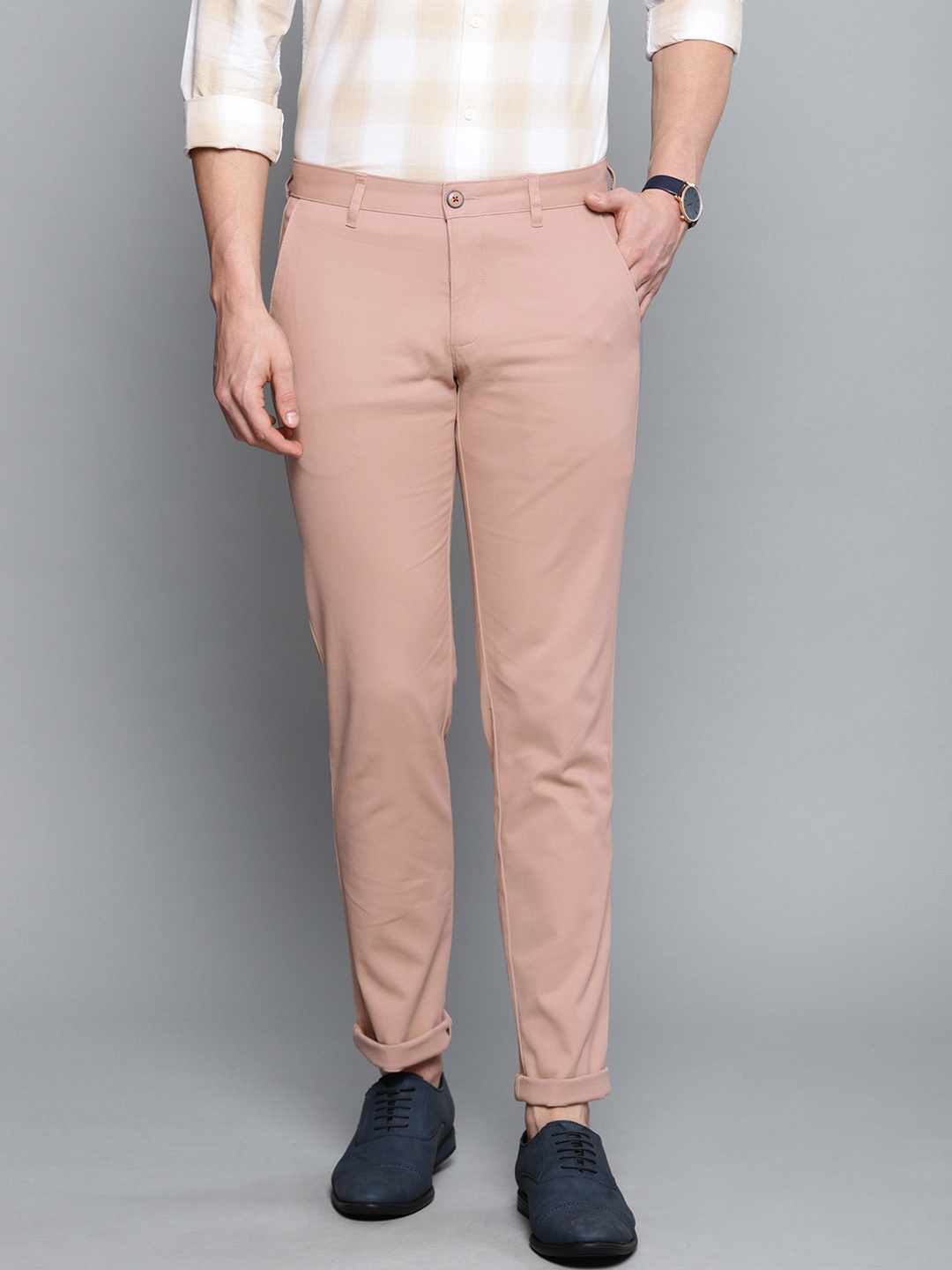 

Louis Philippe Sport Men Khaki Slim Fit Solid Chinos