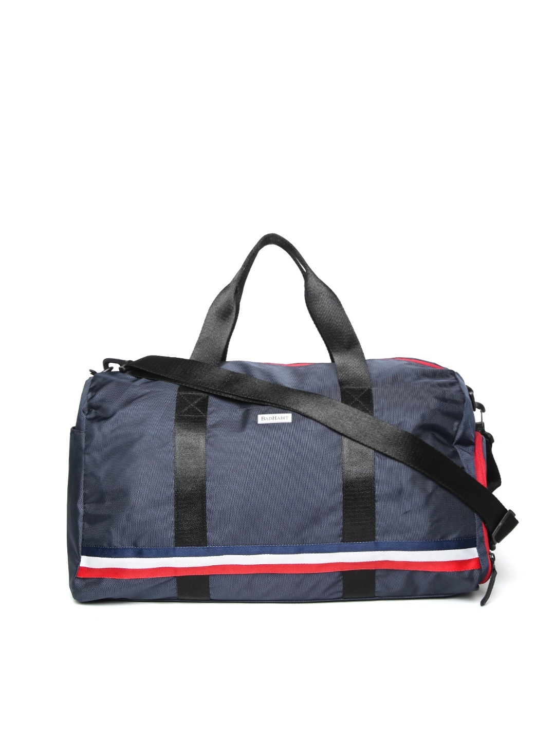 

BAD HABIT Unisex Navy Solid Gym Duffel Bag, Navy blue