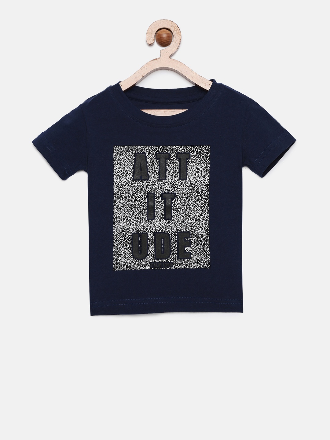 

Palm Tree Boys Navy Blue Printed T-shirt