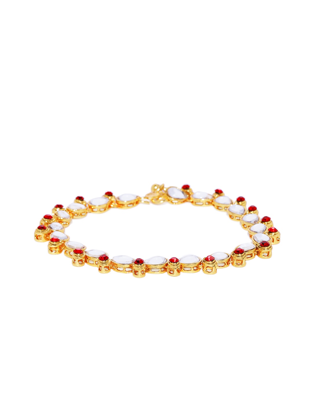 

Peora Women 18K Gold Plated and Kundan Studded Anklet