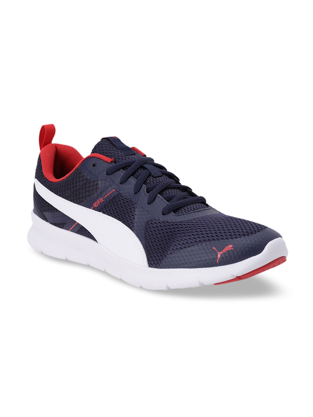 

Puma Unisex Navy & White Blue Flex Essential Core Peacoat Running Shoes, Navy blue