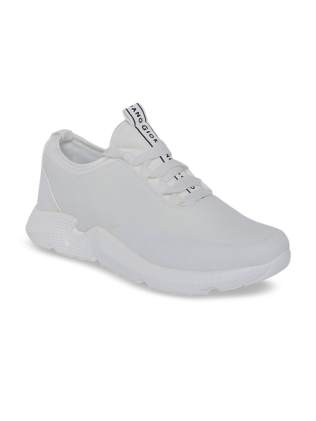 

GIORDANO Men White Synthetic Running Shoes