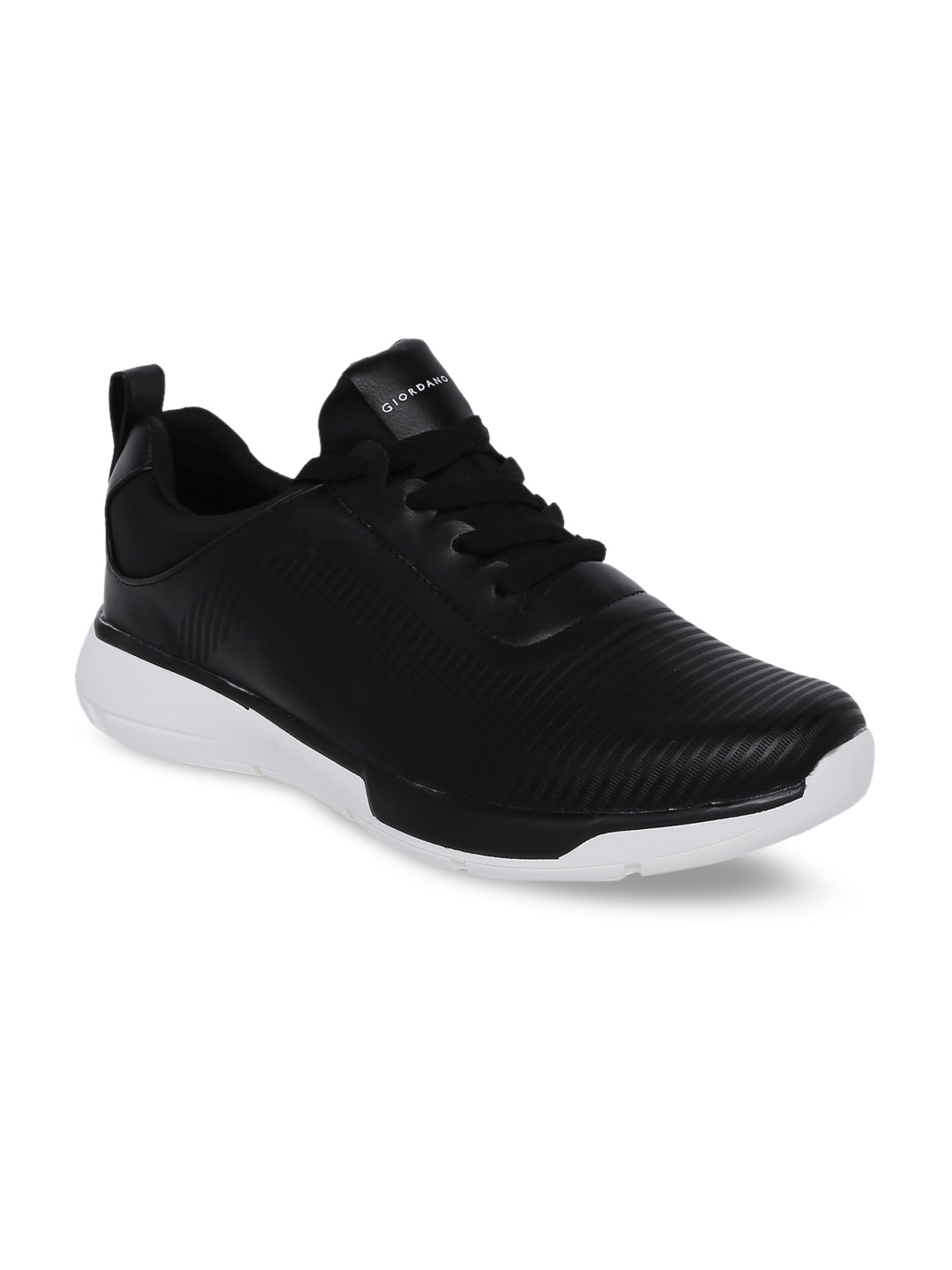 

GIORDANO Men Black Synthetic Running Shoes