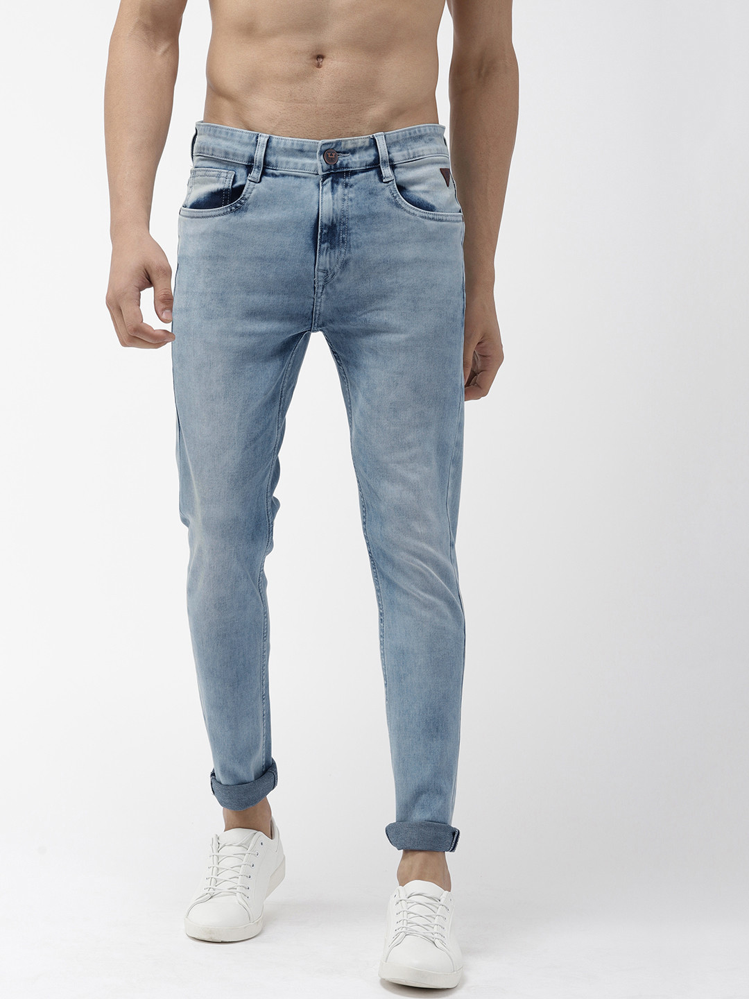 

Harvard Men Blue Skinny Fit Mid-Rise Clean Look Stretchable Jeans
