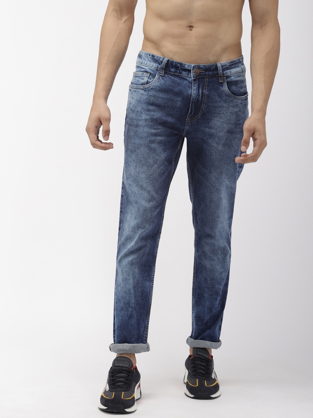 

Harvard Men Blue Basic Slim Fit Mid-Rise Clean Look Stretchable Jeans
