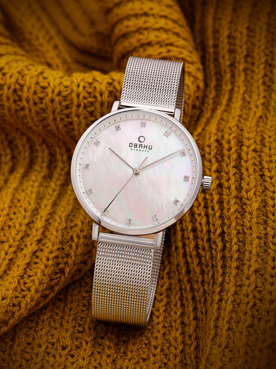 

Obaku Women White Analogue Watch
