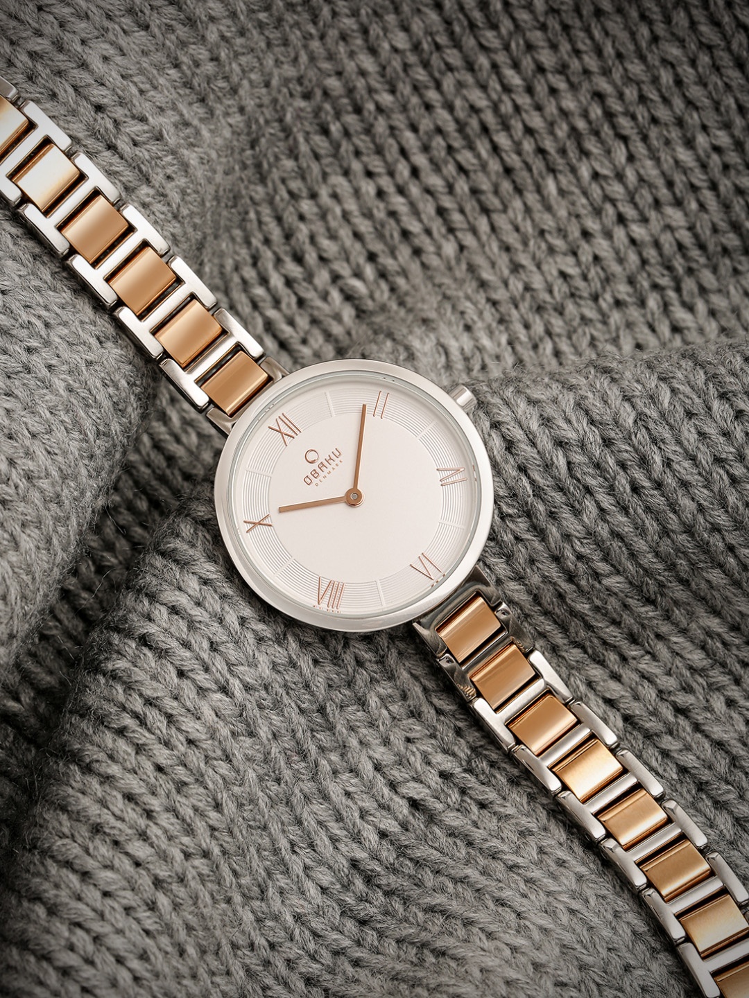 

Obaku Women White Analogue Watch V195LXCISV