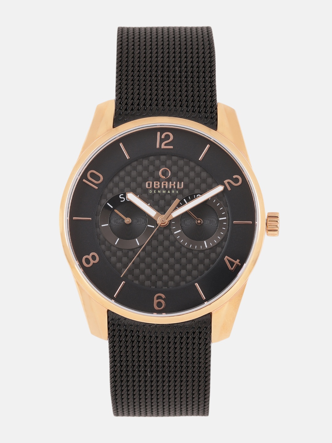 

Obaku Men Black Analogue Watch V171GMVBMB