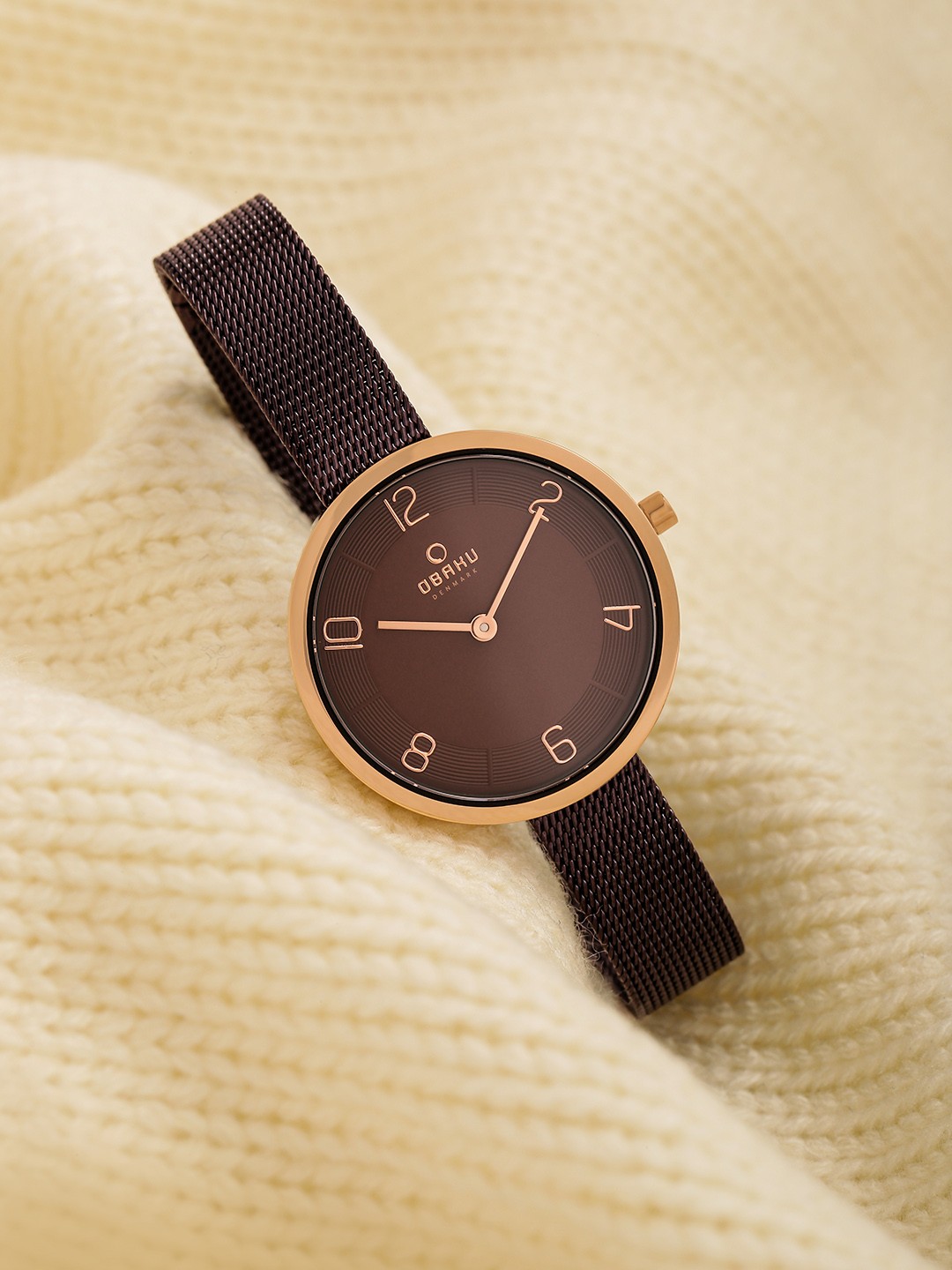 

Obaku Women Brown Analogue Watch V195LXVNMN