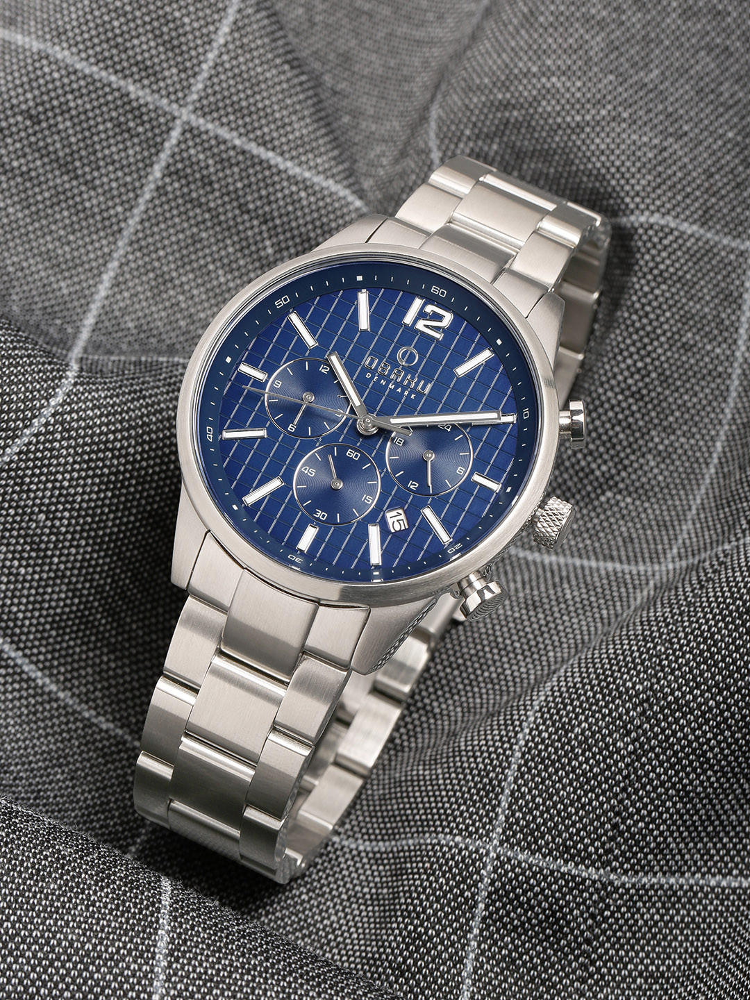 

Obaku Men Blue Analogue Watch V205GUCLSC