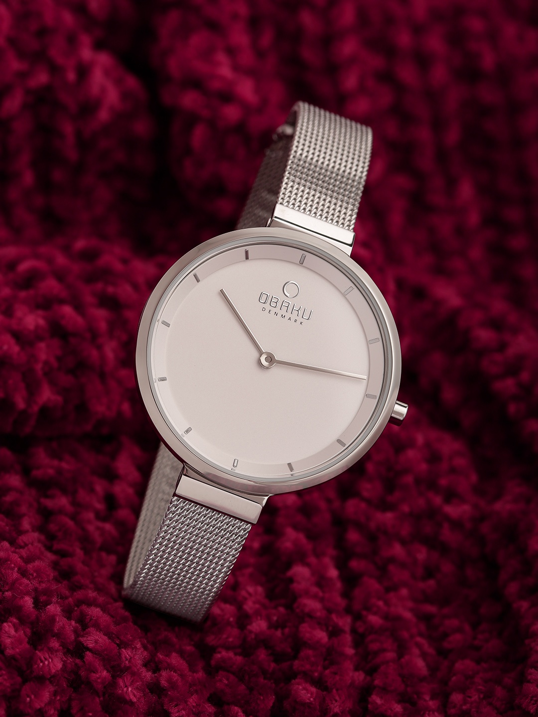 

Obaku Women White Analogue Watch V225LXCIMC