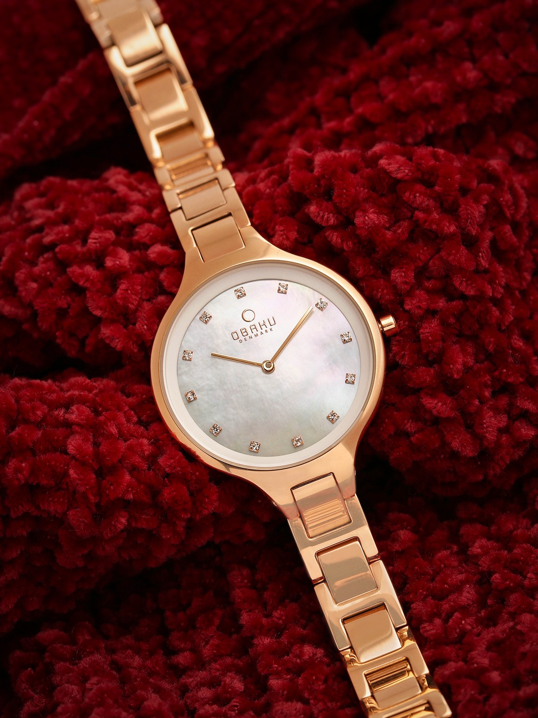 

Obaku Women Off-White Mother of Pearl Analogue Watch V218LXVWSV