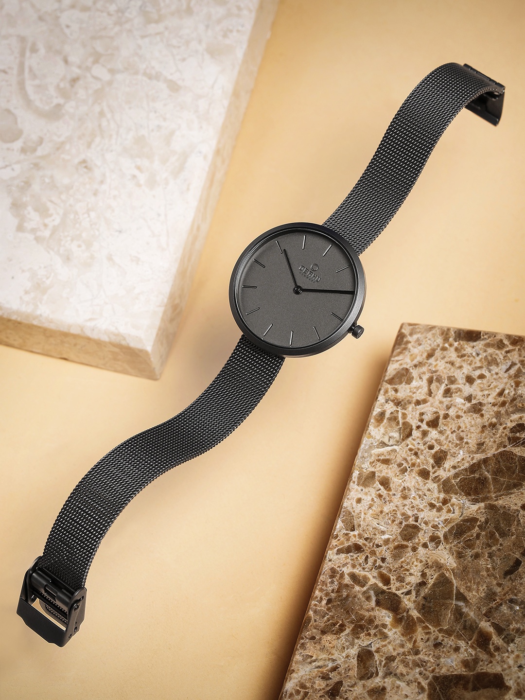 

Obaku Women Gunmetal-Toned Analogue Watch V219LXUUMU, Metallic