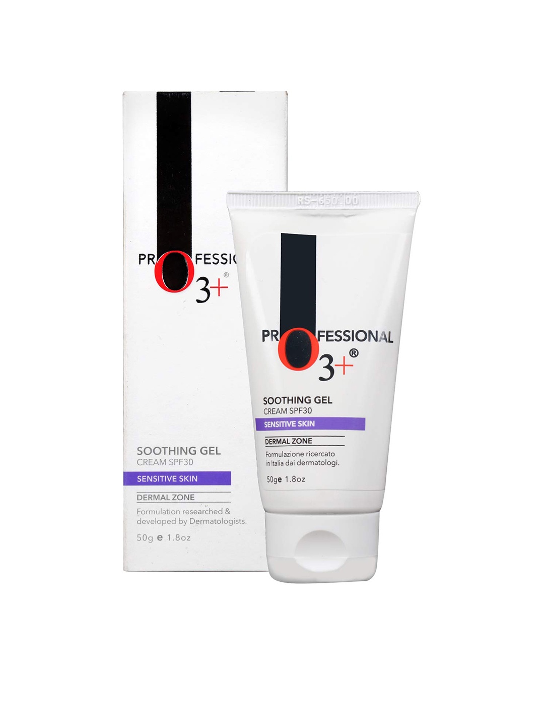 

O3+ Unisex Sensitive Skin Dermal Zone SPF 30 Soothing Gel Cream 50 g, White