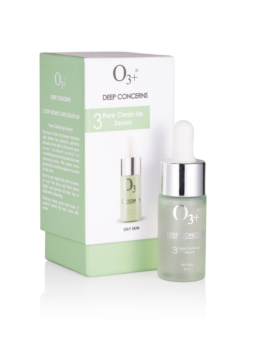 

O3 Unisex Deep Concerns 3 Pore Clean Up Serum for Oily Skin 20 ml, Green