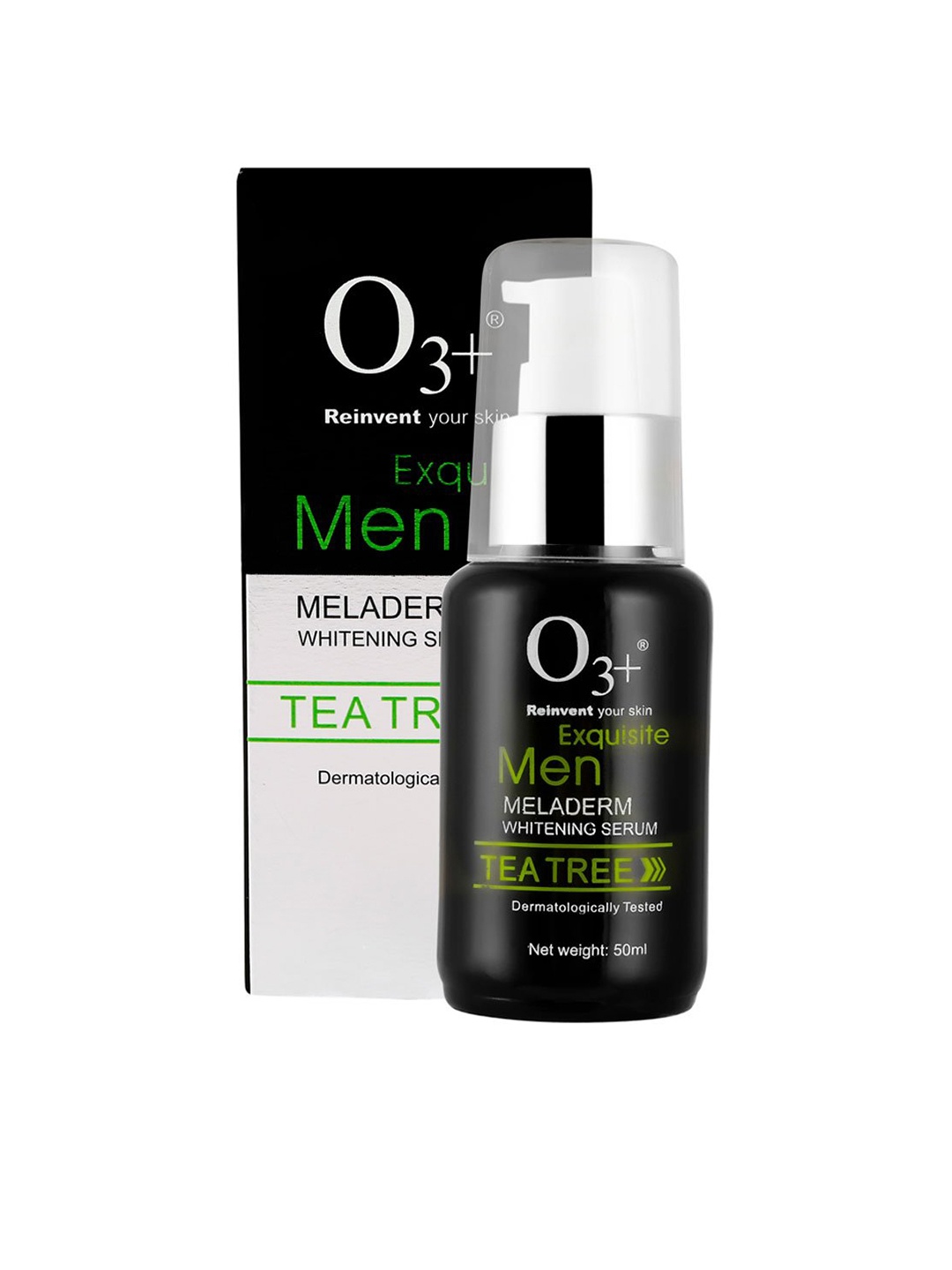 

O3+ Men Equisite Tea Tree Meladerm Whitening Serum 50 ml, Black