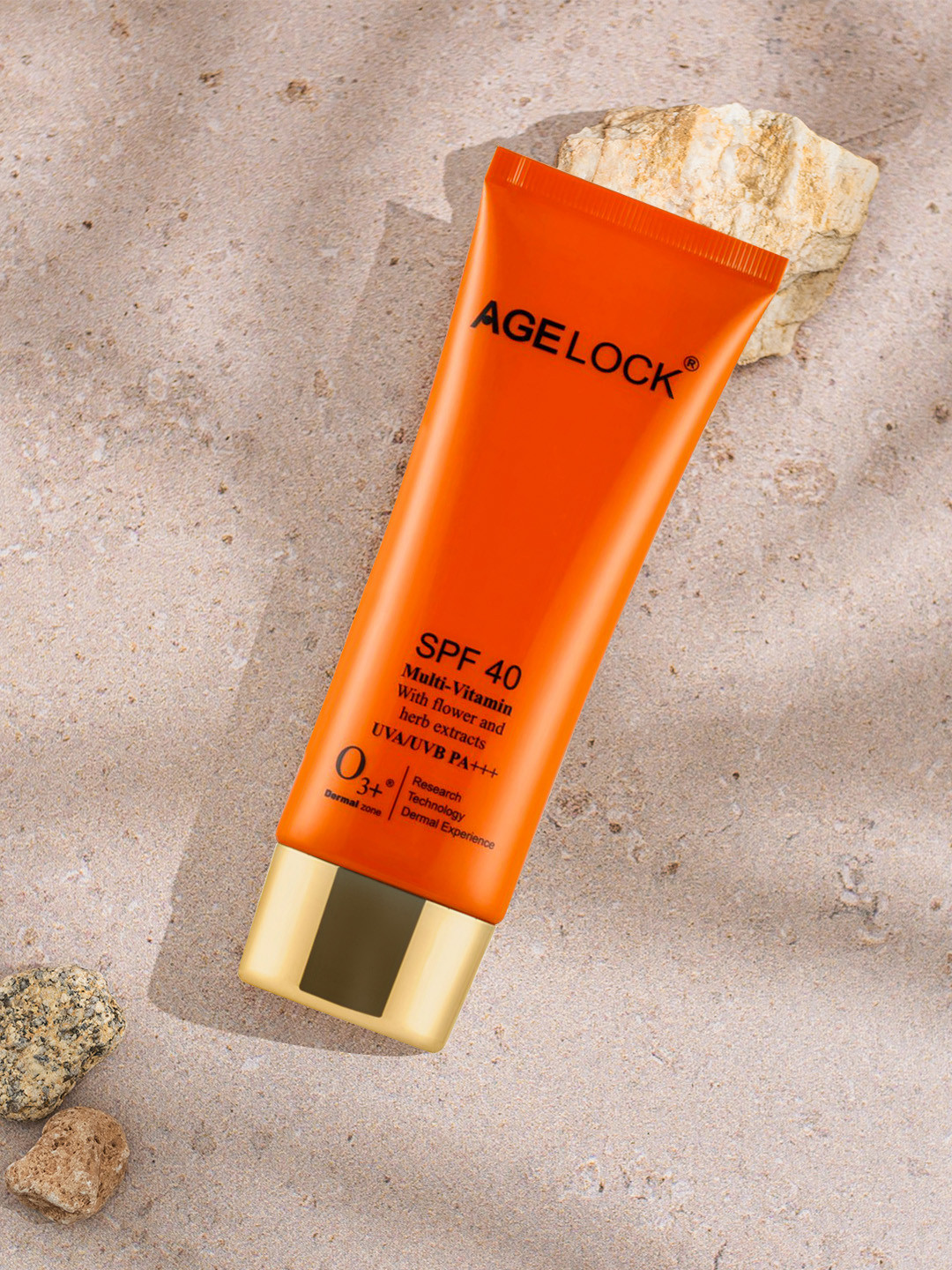 

O3+ Unisex Age Lock SPF 40 Multi-Vitamin UVA/UVB/PA++ Face Serum 75 g, Orange