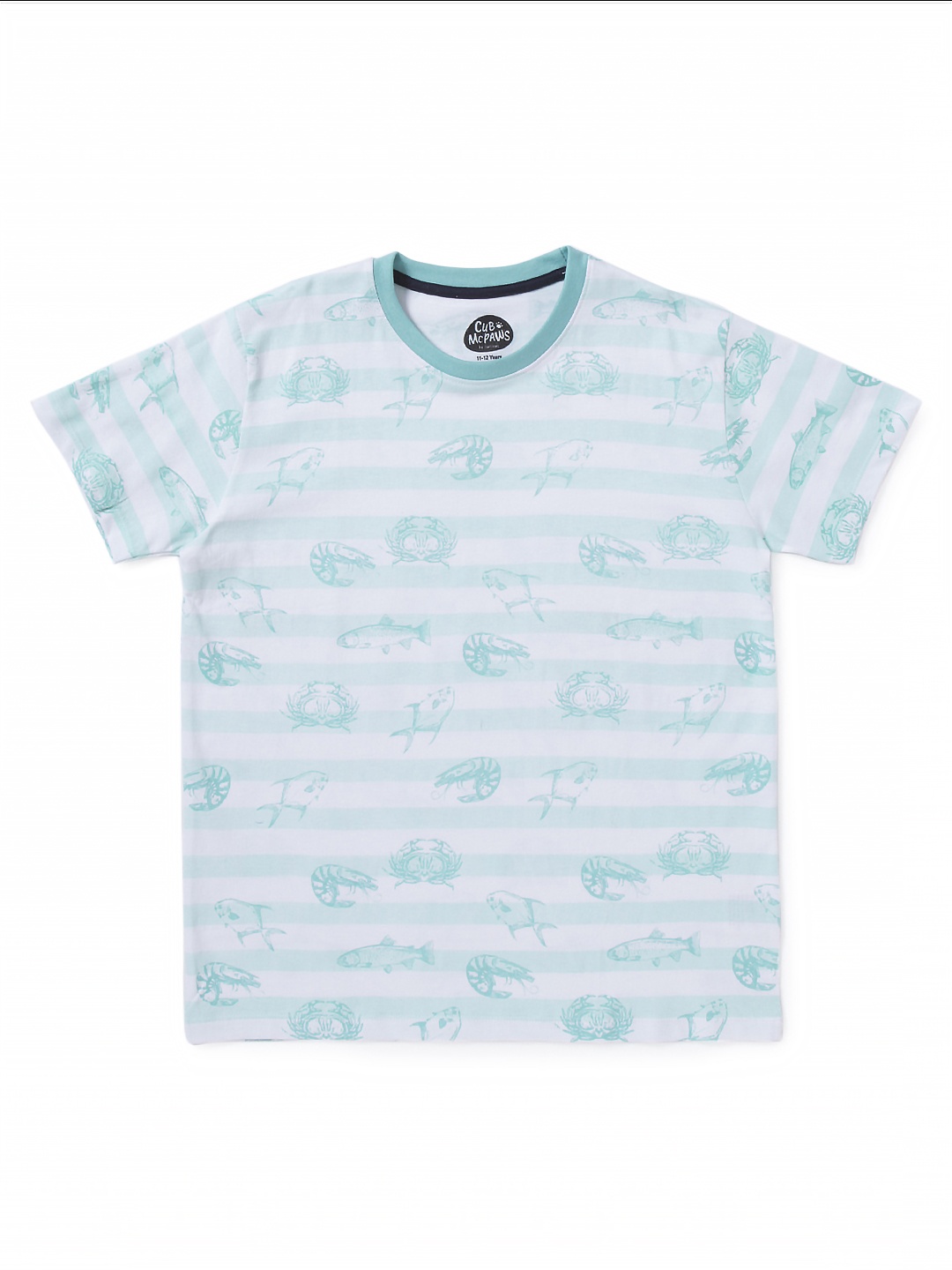 

Cub McPaws Boys White Printed Round Neck Pure Cotton T-shirt