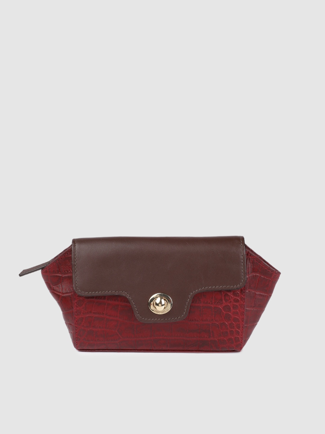 

Hidesign Red Textured Shoulder Bag