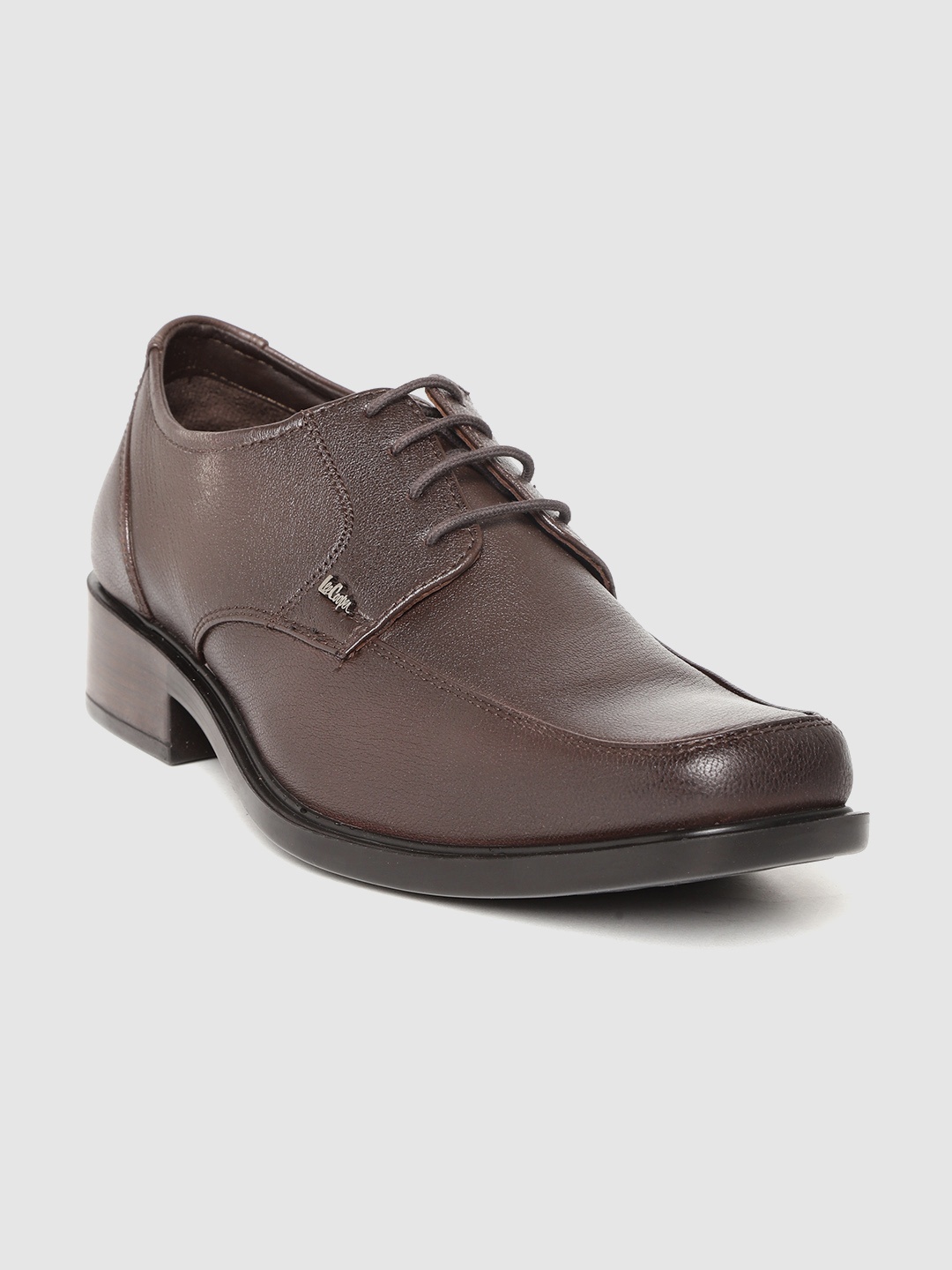 

Lee Cooper Men Coffee Brown Solid Formal Derbys