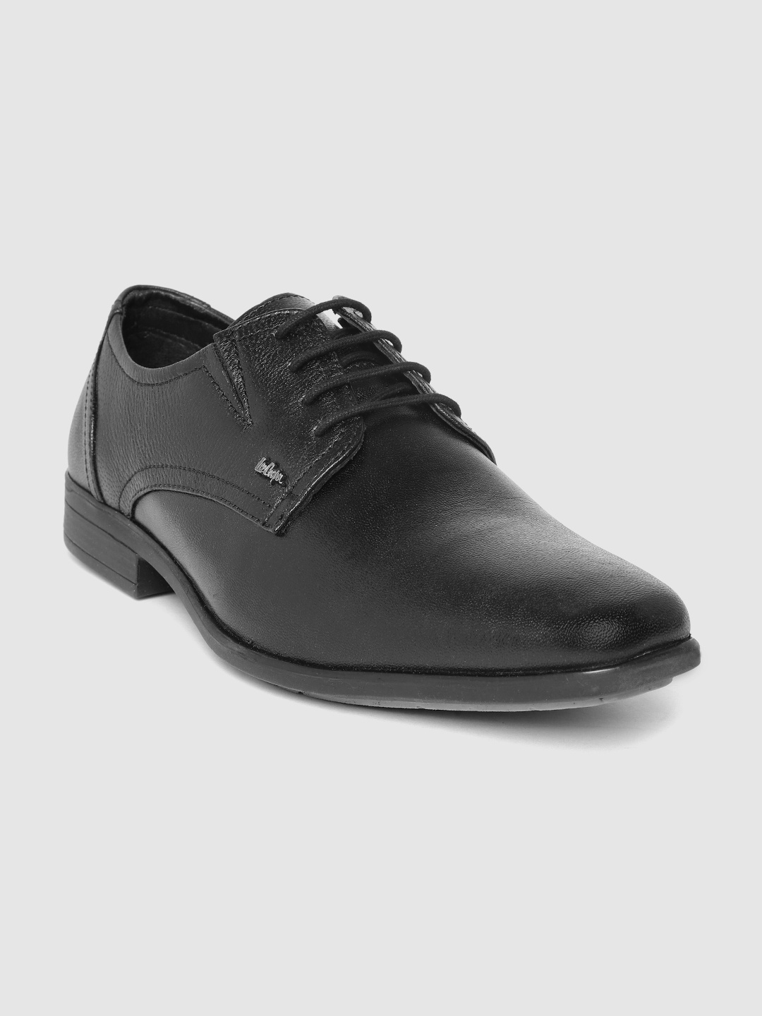 

Lee Cooper Men Black Solid leather Formal Derbys