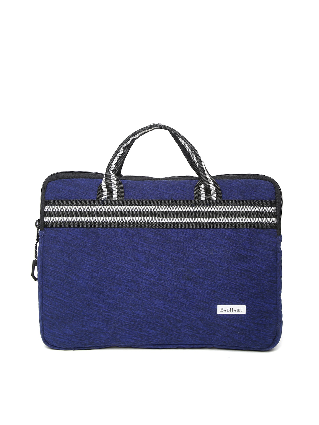 

BAD HABIT Unisex Navy Blue Solid Laptop Sleeve