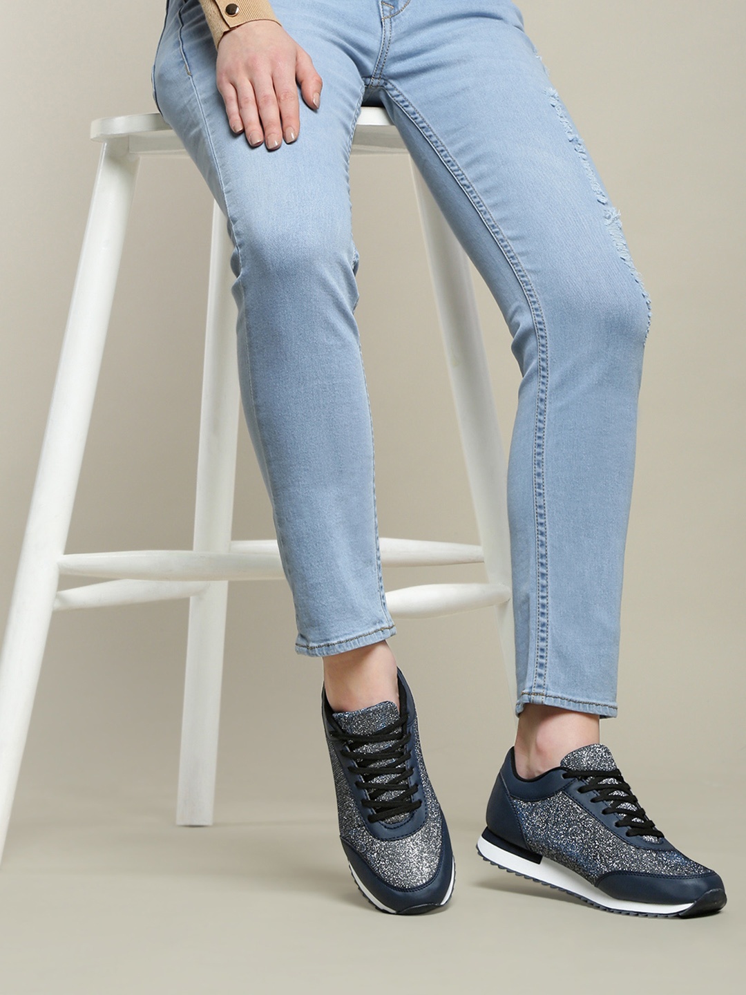 

DressBerry Women Navy Blue Sneakers