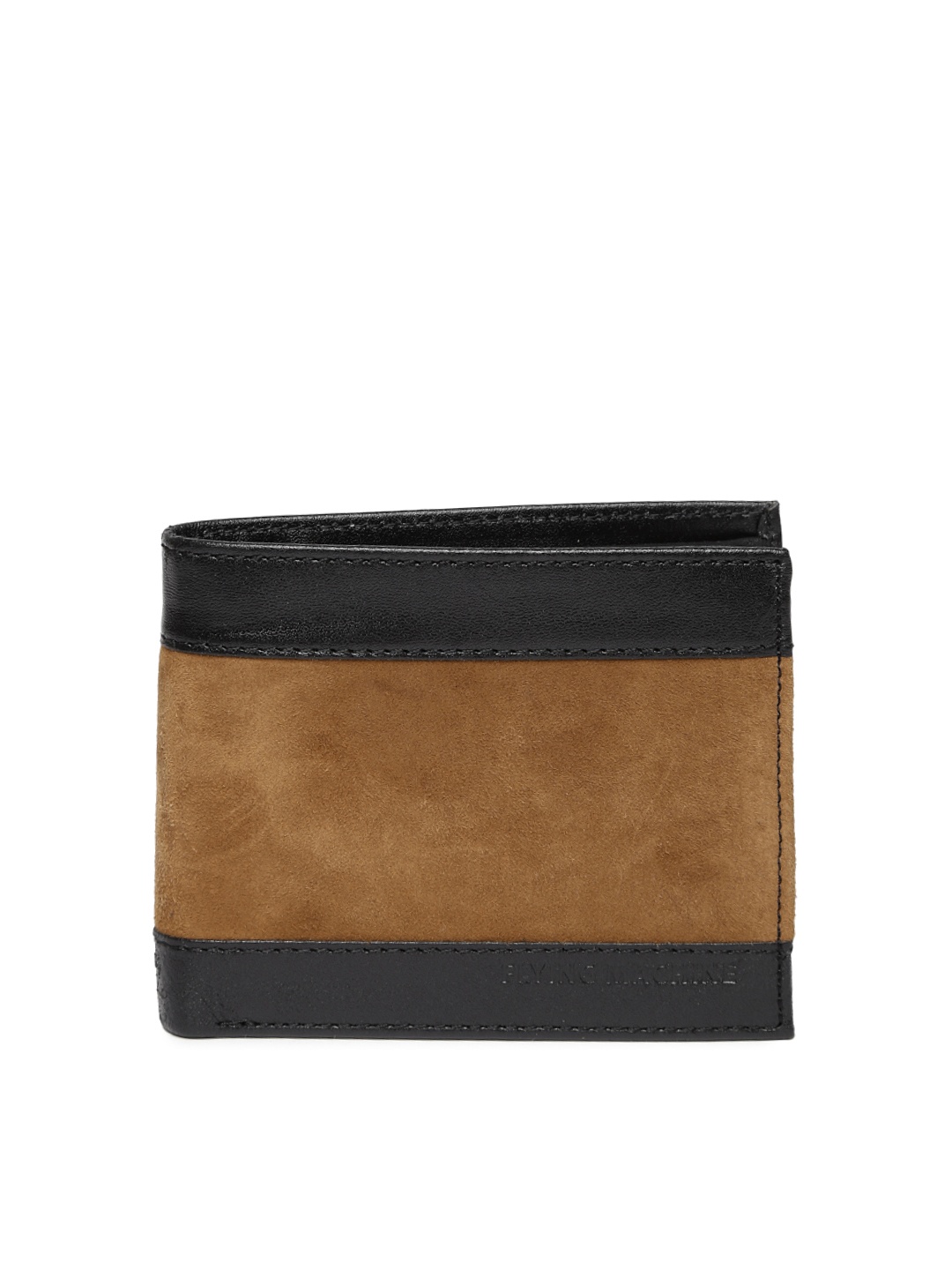 

Flying Machine Men Brown & Black Leather Wallet