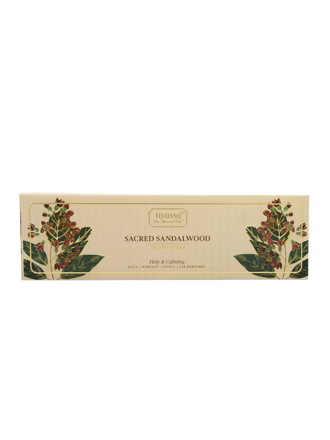 

Nyassa Sacred Sandalwood Incense Sticks 50gm, Tan