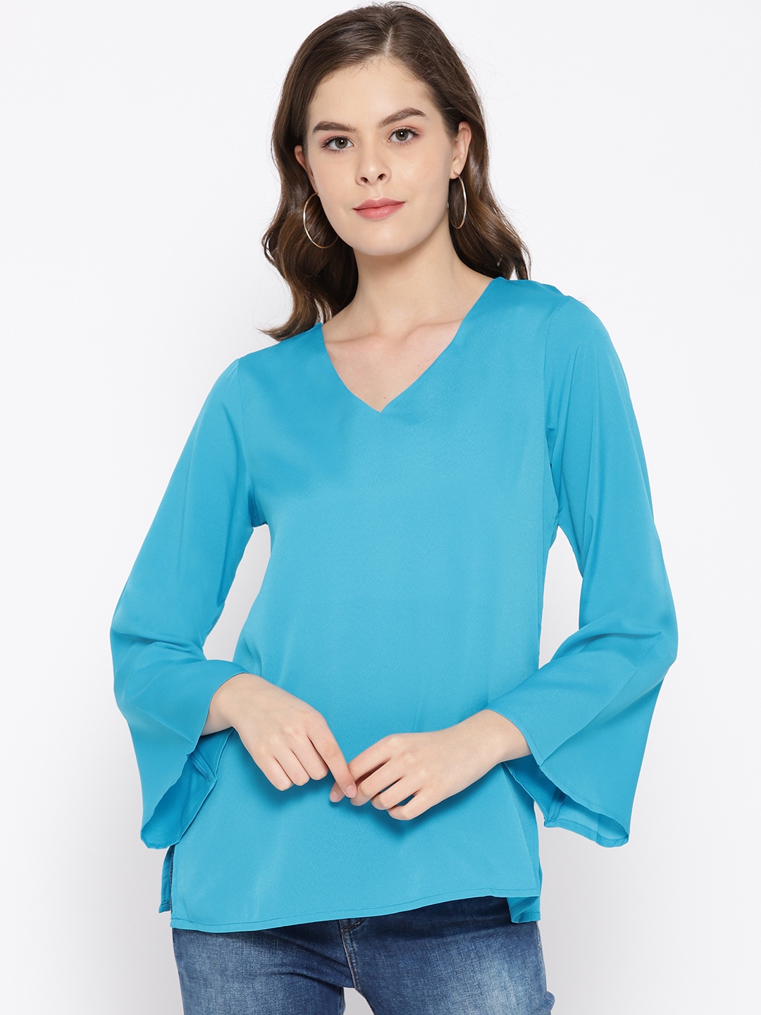 

Karmic Vision Women Blue Solid Top
