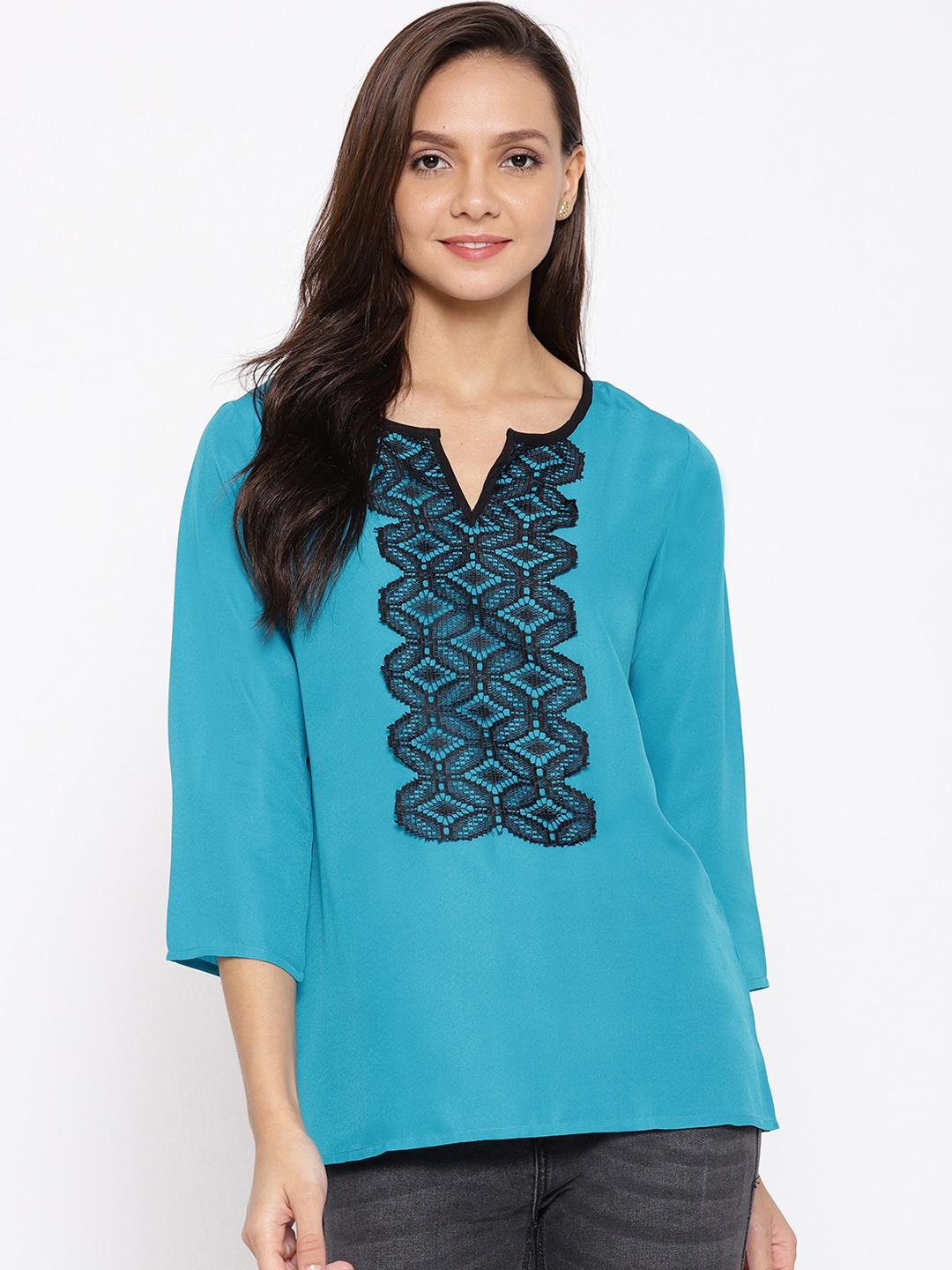 

Karmic Vision Women Blue Solid Top