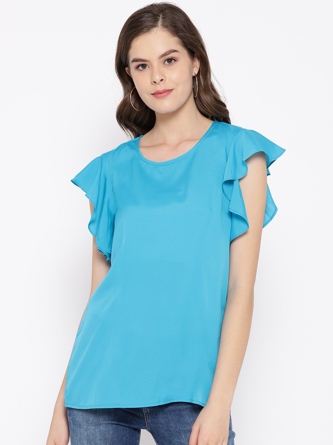 

Karmic Vision Women Blue Solid Top