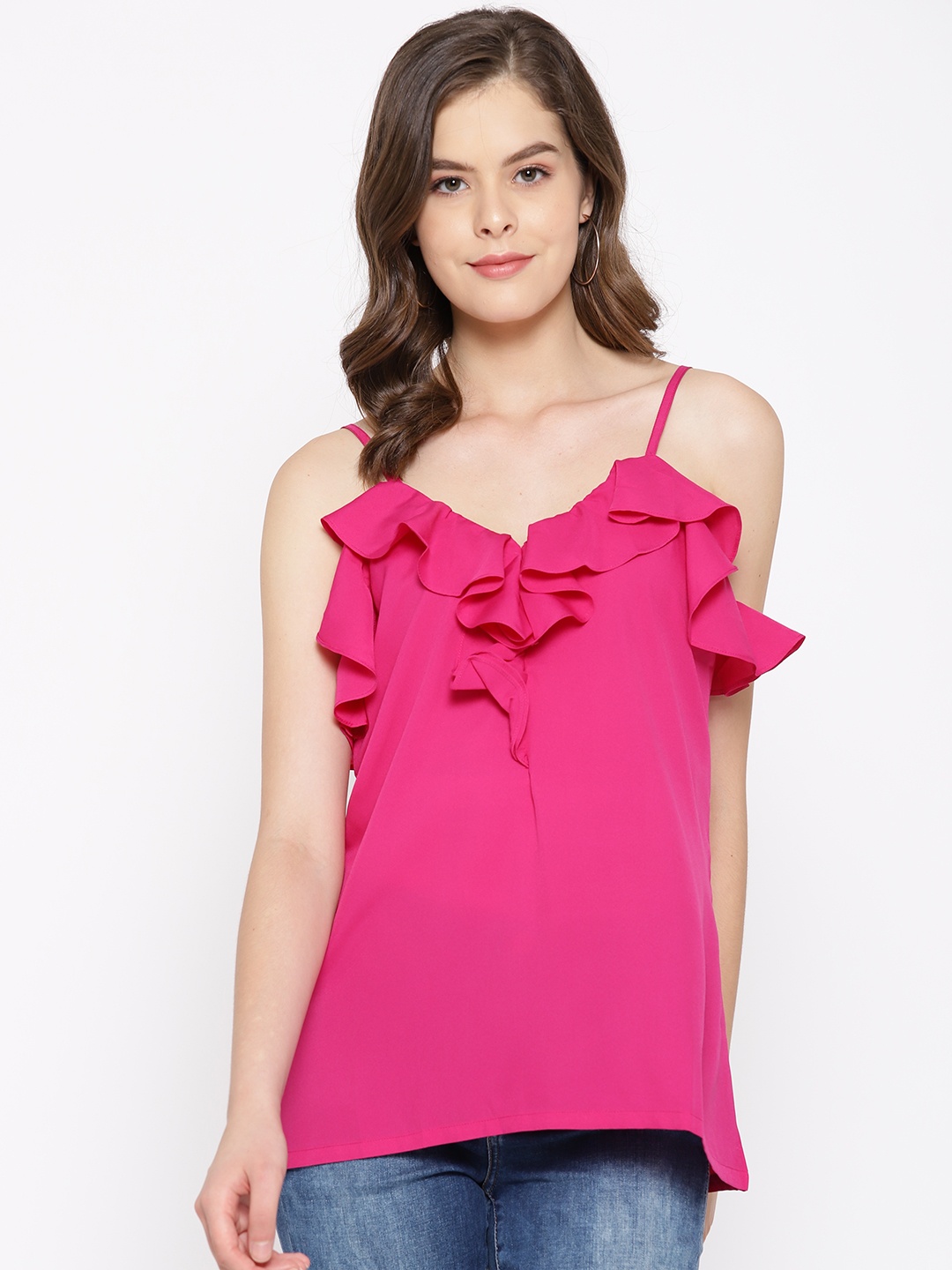 

Karmic Vision Women Magenta Solid Top