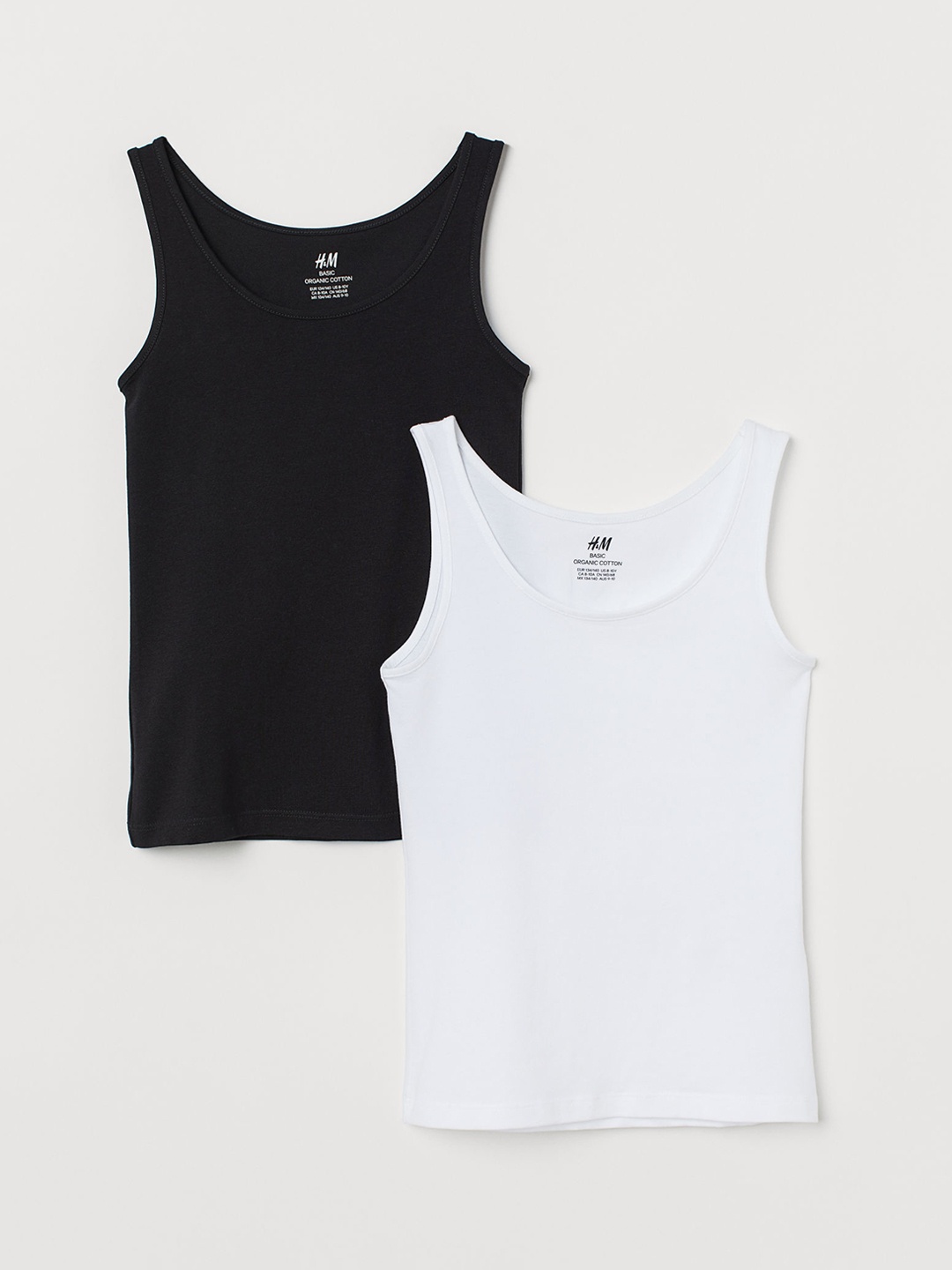 

H&M Girls 2-pack Vest Top, White