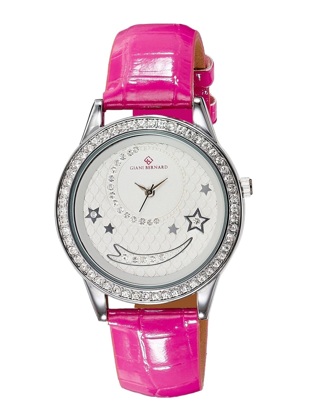

Giani Bernard Women Silver-Toned & Pink Analogue Watch GBL-02J