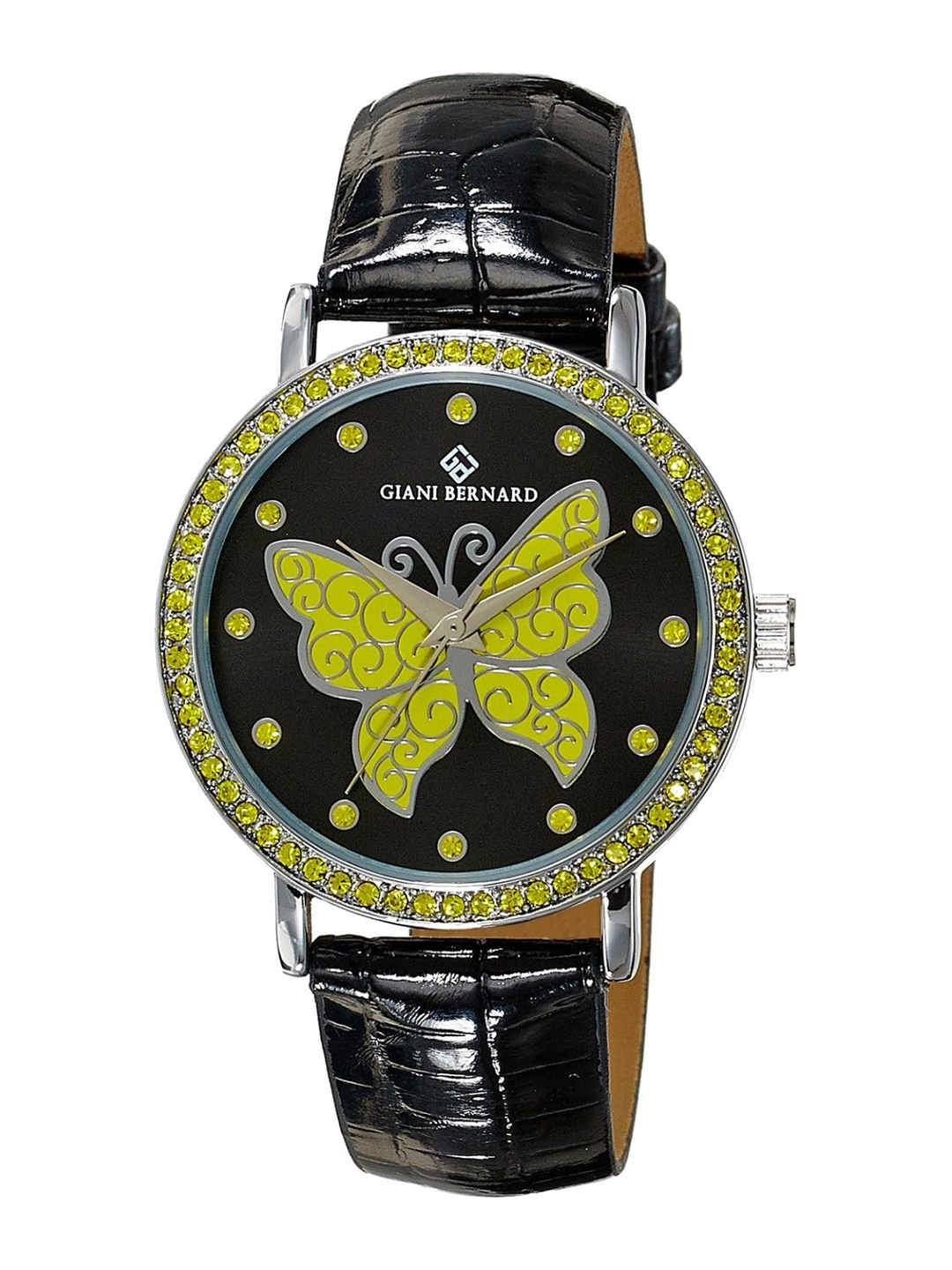 

Giani Bernard Women Yellow & Black Analogue Watch GBL-04H