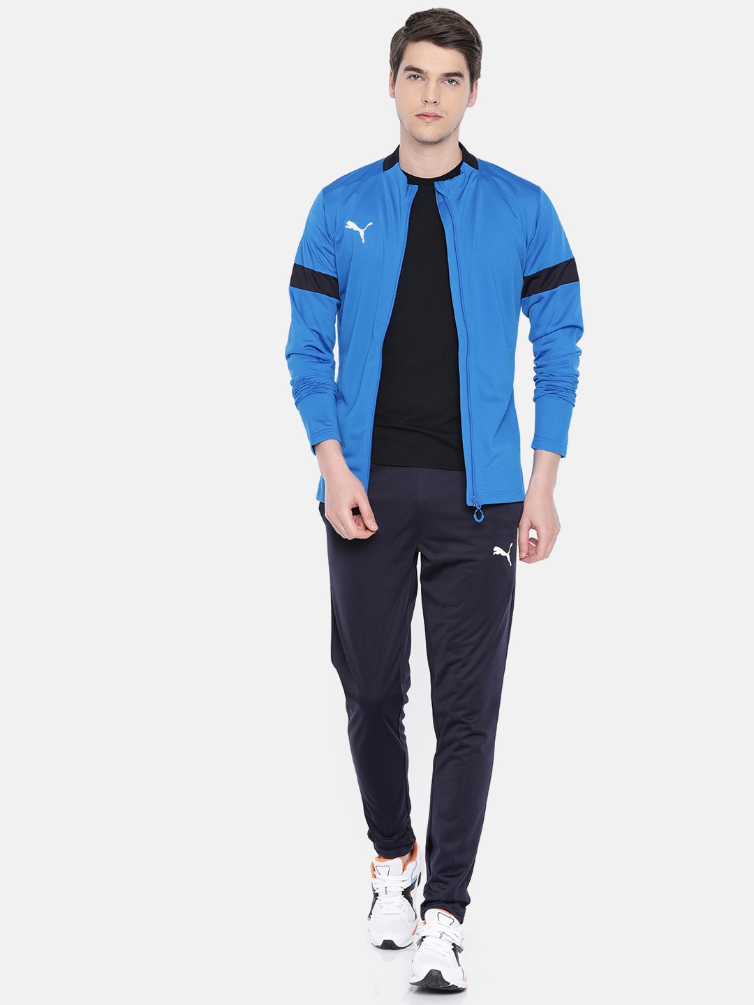 

Puma Men Black & Blue Solid ftblPLAY Track Suit