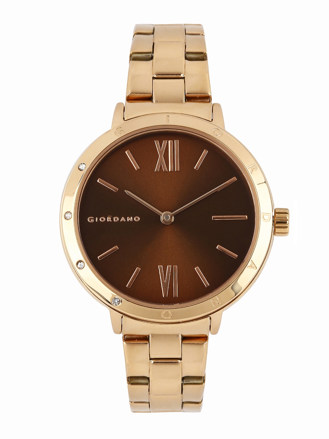 

GIORDANO Women Metallic Brown Dial Watch 2733-33