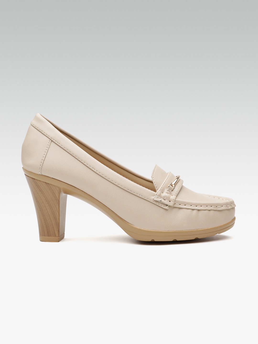 

Carlton London Women Beige Solid Pumps