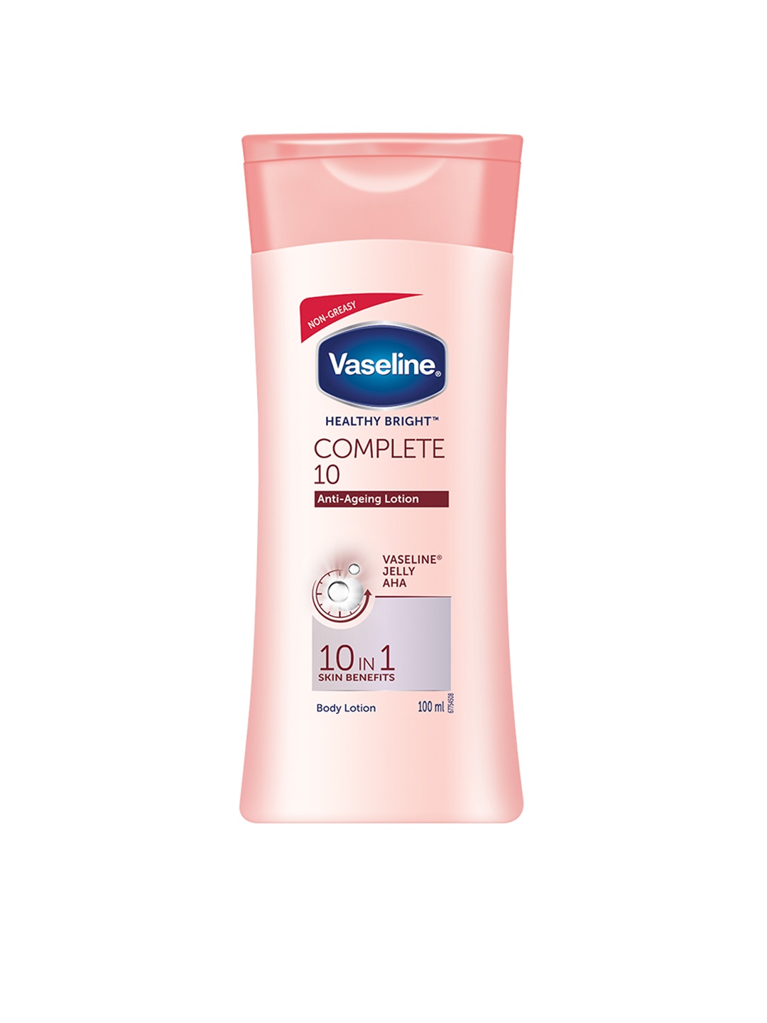 

Vaseline Unisex Healthy Bright Complete 10 Anti-Ageing Body Lotion 100 ml, Pink