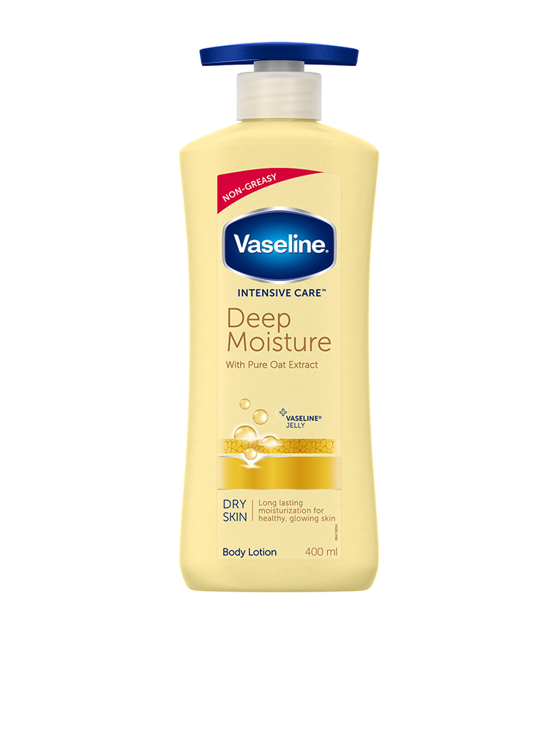 

Vaseline Intensive Care Deep Moisture Body Lotion with Pure Oat Extract for Dry Skin 400ml, Yellow